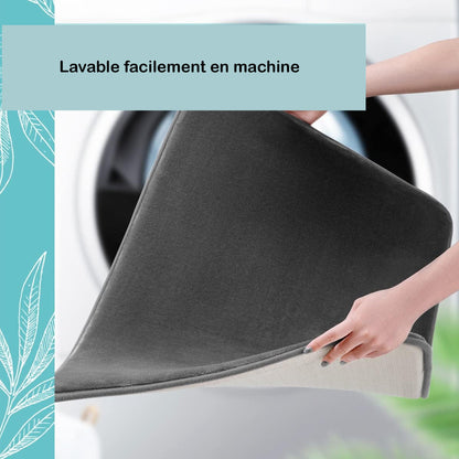 Tapis de bain anti-humidité absorbant tendance - séchage rapide